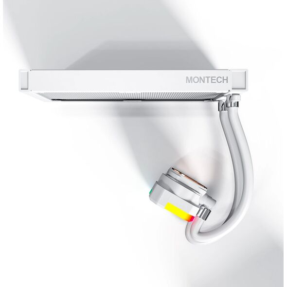Chłodzenie wodne Montech Montech Hyper Flow ARGB AIO Wasserkühlung, weiß - 240 mm