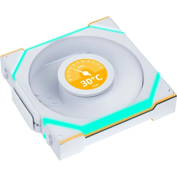 Wentylator Lian Li UNI FAN SL Wireless LCD 120 biały (12SLLCD1W1W)