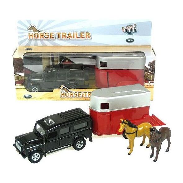 Hipo Land Rover z przyczepą do transportu koni w pudełku (521712)