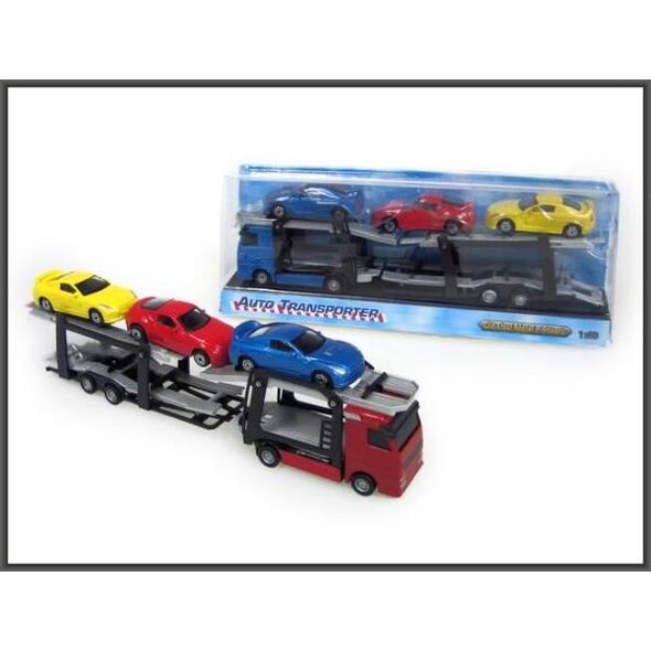 Hipo Auto transporter metalowe z 3 autami