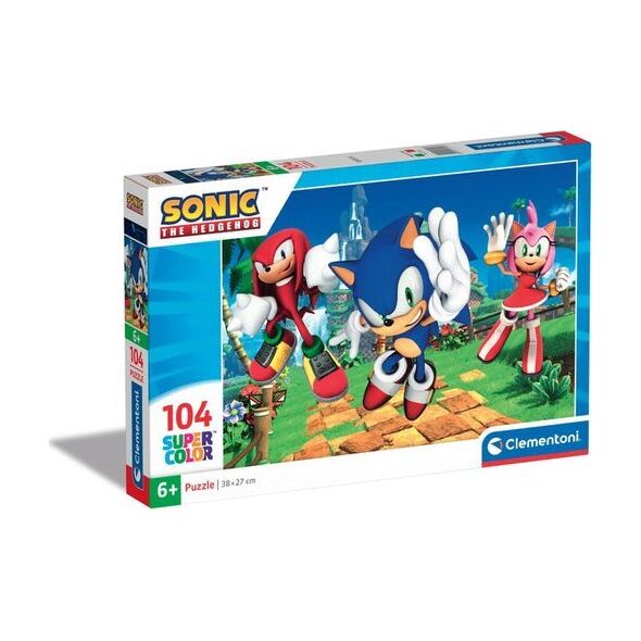 Clementoni CLE puzzle 104 SuperKolor Sonic 27256