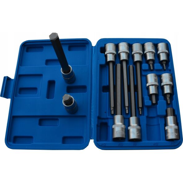 SATA SATRA LONG HEX SOCKET KEYS 1/2" 12 pcs.