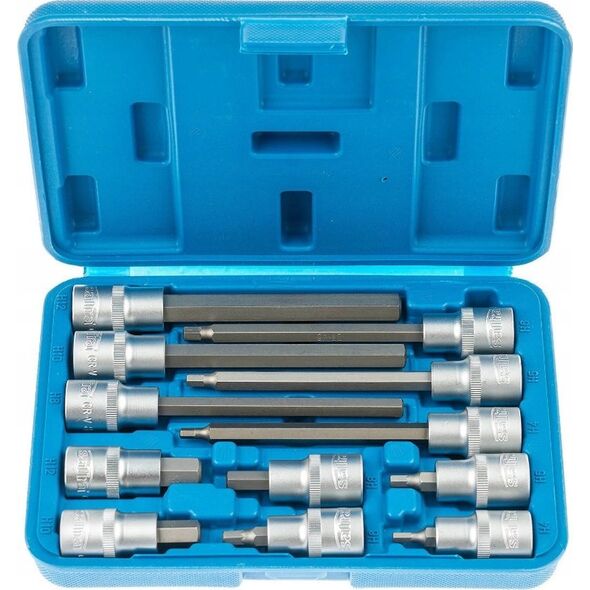 SATA SATRA LONG HEX SOCKET KEYS 1/2" 12 pcs.
