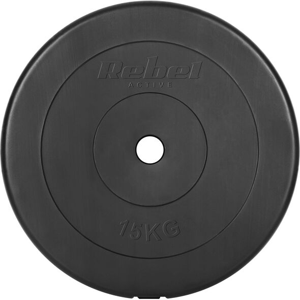 Rebel Zestaw obciążeń bitumicznych 2x15kg, otwór 31mm, talerz klasyczny, REBEL ACTIVE