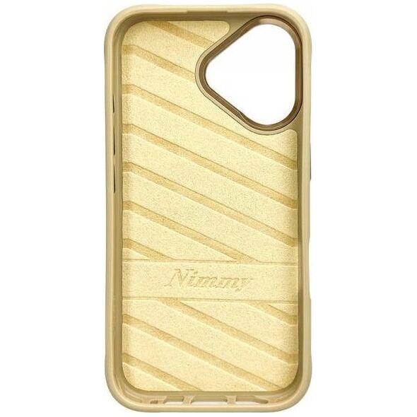 Nimmy case iPhone 16 6.1" khaki Big Eyed Pet 2.0 Cat