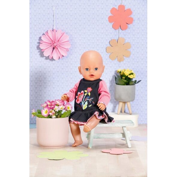 Zapf Sukienka jeansowa Dolly Moda dla lalki Baby Born 43 cm