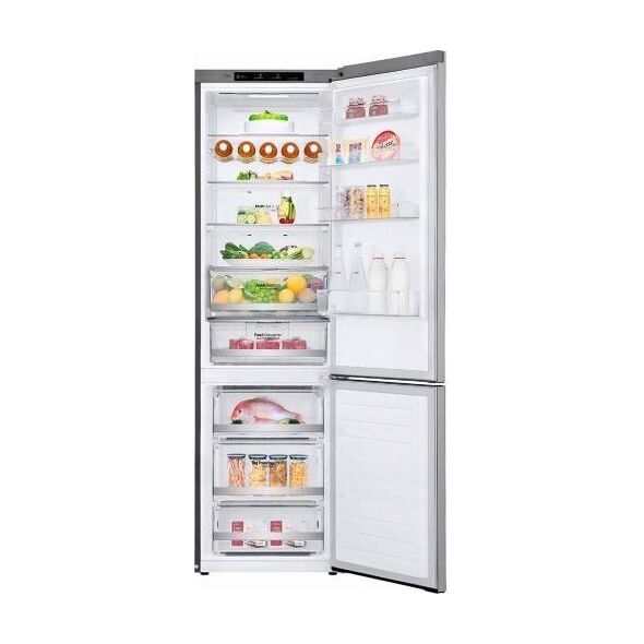 Lodówka LG LG | Šaldytuvas | GBB72PZEMN | Energy efficiency class E | Free standing | Combi | Height 203 cm | No Frost system | Šaldytuvas net capacity 277 L | Šaldiklis net capacity 107 L | 36 dB | Sidabrinis