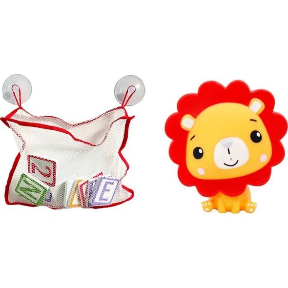 Epee Fisher-Price Zabawka do kąpieli Literki, Cyferki + Figurka Lew CFGMBT004A