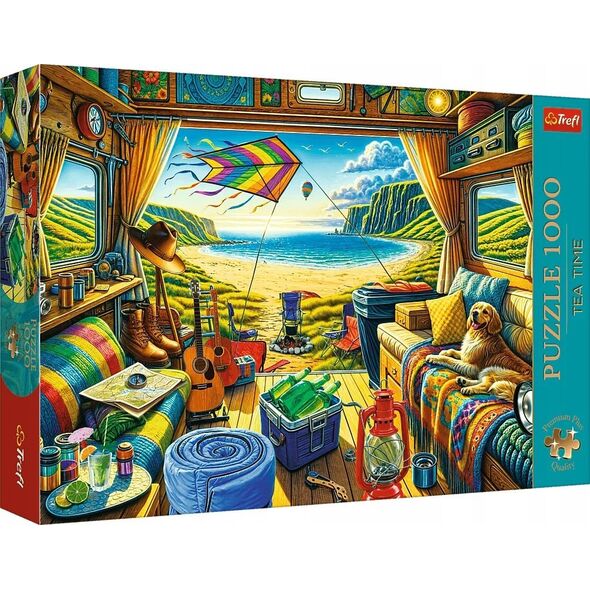 Trefl PUZZLE 1000 PremPlus TeaTime:Kamperem w podr.10851