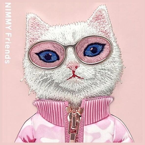 Nimmy iPhone 15 6.1" case pink Cool&Cute 2.0 Cat
