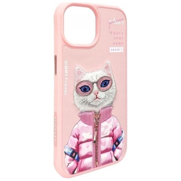 Nimmy iPhone 15 6.1" case pink Cool&Cute 2.0 Cat