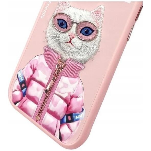 Nimmy iPhone 15 6.1" case pink Cool&Cute 2.0 Cat