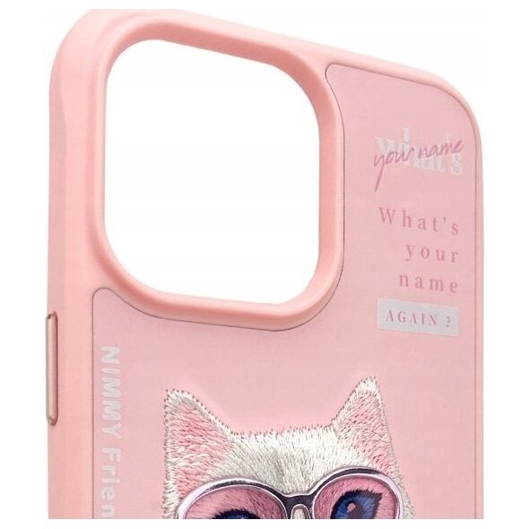 Nimmy iPhone 15 Pro 6.1" case pink Cool&Cute 2.0 Cat