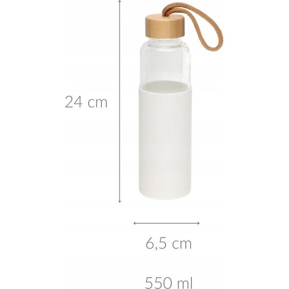 Butelka z silikonową osłonką, 550 ml