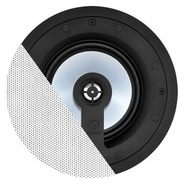 Audac AUDAC CELO6I/W Wysokiej klasy 2-drożny 6" głośnik sufitowy Wersja biała - 8Ω (RAL9016 + Logo)