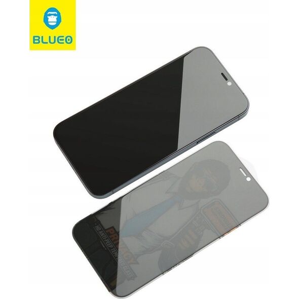 Blueo Szkło Hartowane 5D Mr. Monkey Glass - Apple iPhone 13 Pro Max / 14 Plus czarny (Strong Privacy)