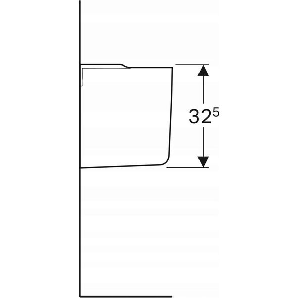 Geberit Geberit Selnova Półpostument, B27.5c, H32.5cm, T28.5cm [20]