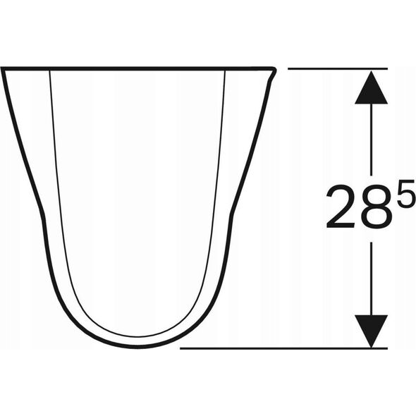 Geberit Geberit Selnova Półpostument, B27.5c, H32.5cm, T28.5cm [20]