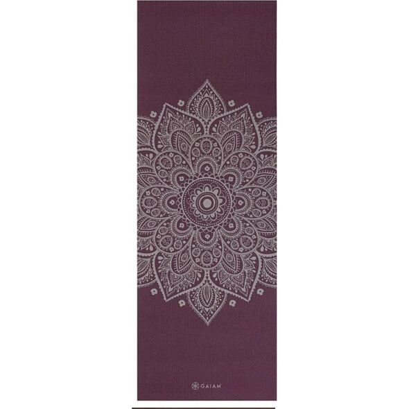 Gaiam GAIAM MIDNIGHT PLUM SUNRIAL FLOWER YOGA MAT 5MM 65734 14224598 18713657343