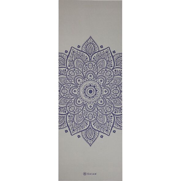 Gaiam GAIAM YOGA MAT SUSTAINED GREY SUNDIAL FLOWER 5MM 65732 14224604 18713657329