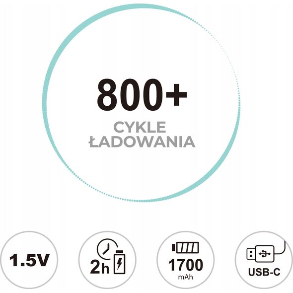 LiiBateries LIIBATTERIES AKUMULATORY LI-ON TYPU AA 4szt