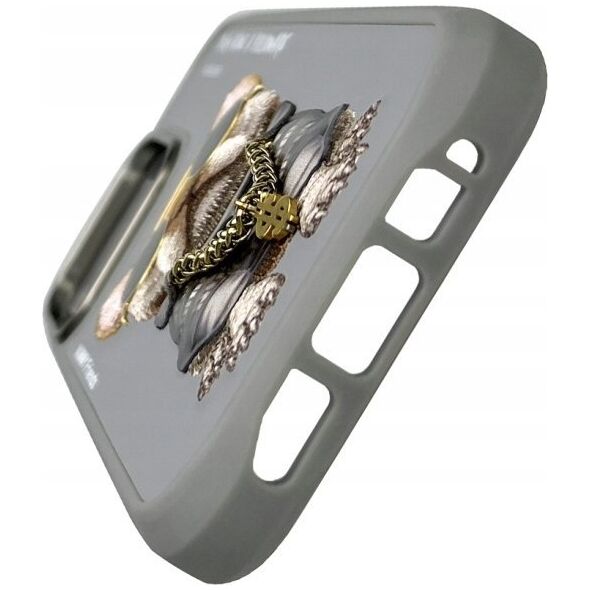 Nimmy iPhone 16 Pro 6.3" case gray/grey Glasses Cool Dog
