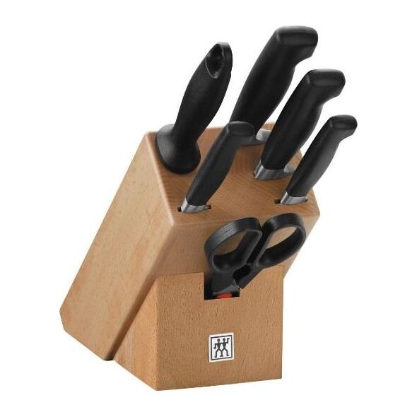 Zwilling Zestaw noży Four Star (Blok do noży, Nożyczki, Nóż x 4, Ostrzałka do noża) (35066-000-0)