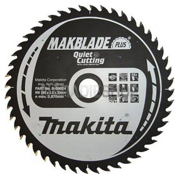 Makita ΔΙΚΥΛΛΟ ΠΡΙΟΝΙ ΓΙΑ ΞΥΛΟ 255 x 30mm 32-ΔΟΝΤΙΑ >>>B-32459 14082048 88381336611