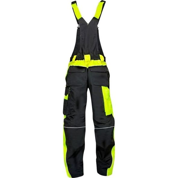 Ardon NEON H6472 - zimowe spodnie ogrodniczki z kieszenią na nakolannki L