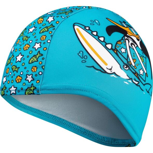 Speedo Czepek Pływacki Dziecięcy Speedo Printed Iuchima Azure Blue