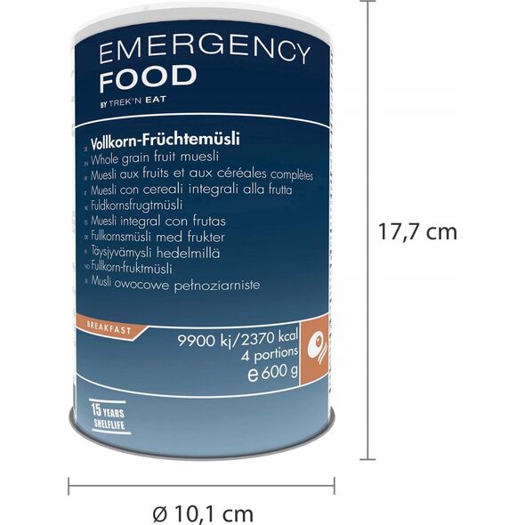 Trek N Eat EMERGENCY LINE Muesli pełnoziarniste z owocami