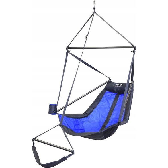 Eno Lounger Hanging Chair, Royal/ Charcoal