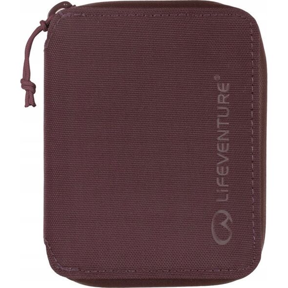 Lifeventure RFID Bi Fold Wallet, Recycled, Plum