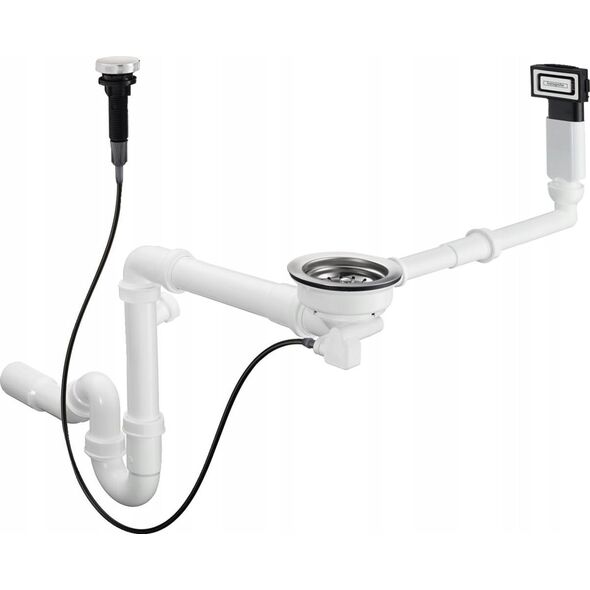 Syfon Hansgrohe Siphon with bottom valve and overflow set D16-11 Hansgrohe 43937000