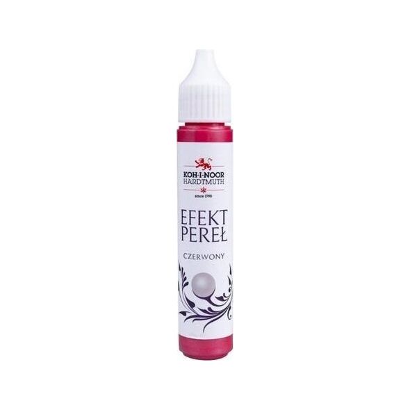 Koh-i-noor Pisak z efektem perłowym czerwony 30ml