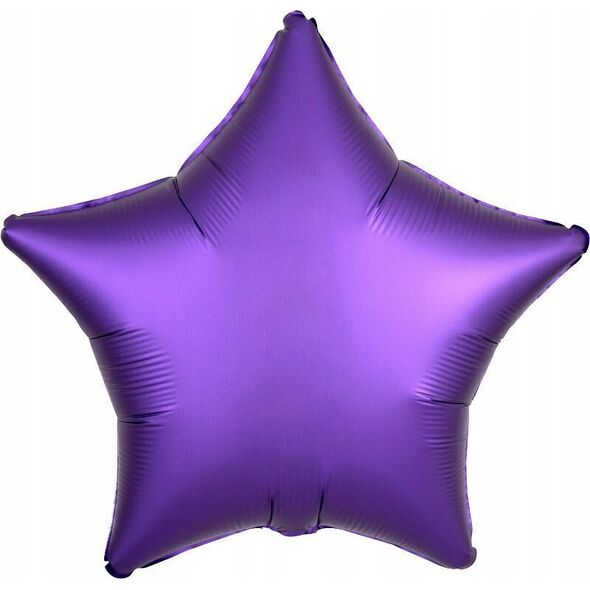 AMSCAN Balon foliowy Lustre fioletowy gwiazda 48cm
