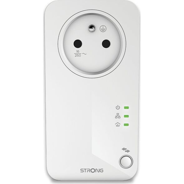 Adapter powerline Strong Strong POWERL600DUOFR Karta sieciowa do PowerLine 600 Mbit/s Przewodowa sieć LAN Biały 2 szt.
