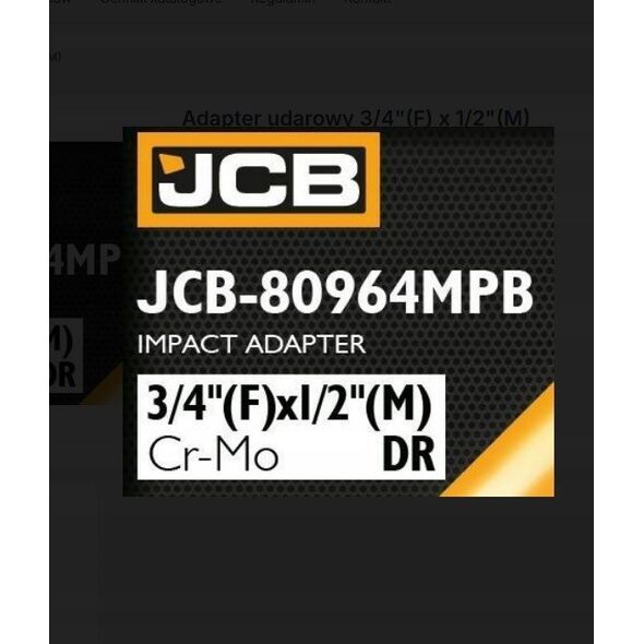 Προσαρμογέας πρόσκρουσης JCB 3/4"(F) x 1/2"(M) 14404294 5905101397460