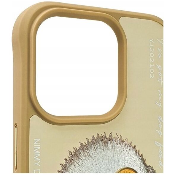 Nimmy iPhone 15 Pro 6.1" case khaki Glasses Cool Dog