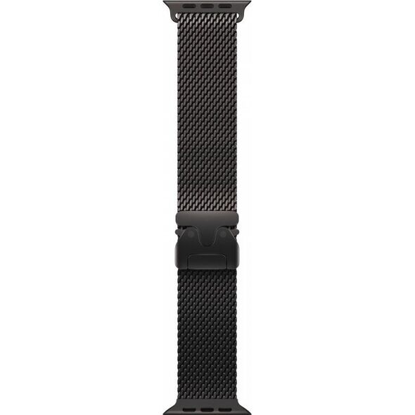 Bransoleta mediolańska z tytanu w kolorze czarnym do koperty 49 mm - rozmiar L