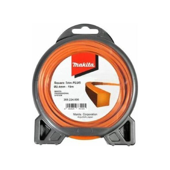 Makita NYLON LINE SQUARE 2,4MM/15M MAKITA 11737436 88381558075