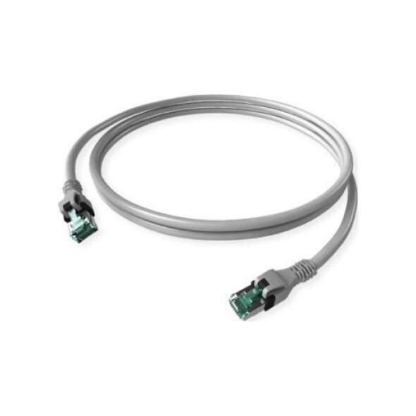 SACON Kabel krosowy DualBoot PushPull IP20, kat. 6A (klasa EA), szary, 5 m