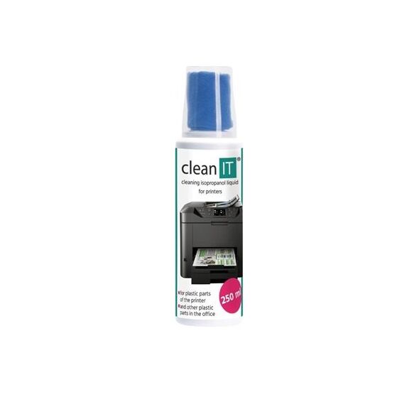 Clean it Zestaw czyszczący płyn + ściereczka do drukarek (CL-190)