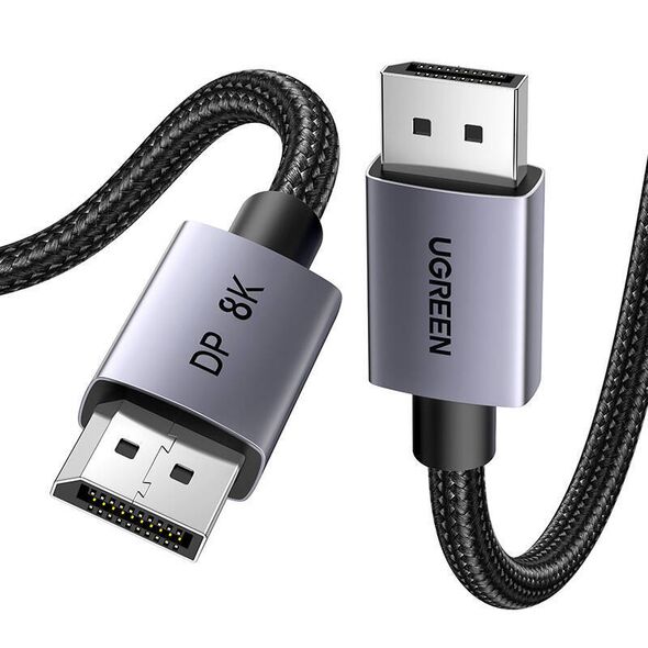 DisplayPort 1.4 cable 1m 8K 60Hz 32.4Gbps UGREEN DP120 black 6941876229031