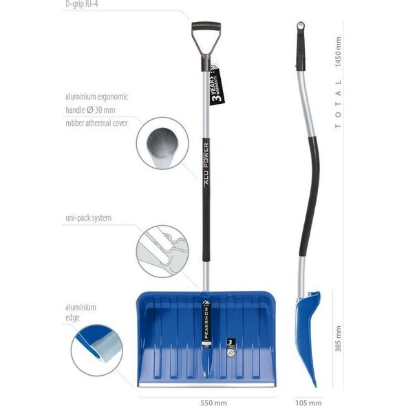 Prosperplast Łopata do śniegu IL3TBE-B333
