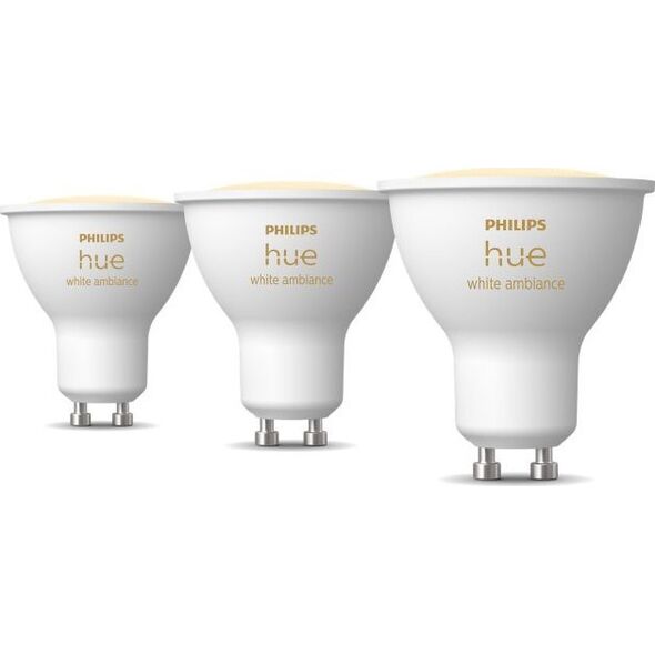 Signify Philips Hue White Ambiance GU10 Dreierpack 3x350lm*