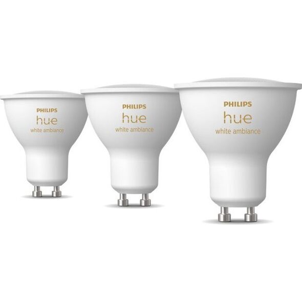 Signify Philips Hue White Ambiance GU10 Dreierpack 3x350lm*