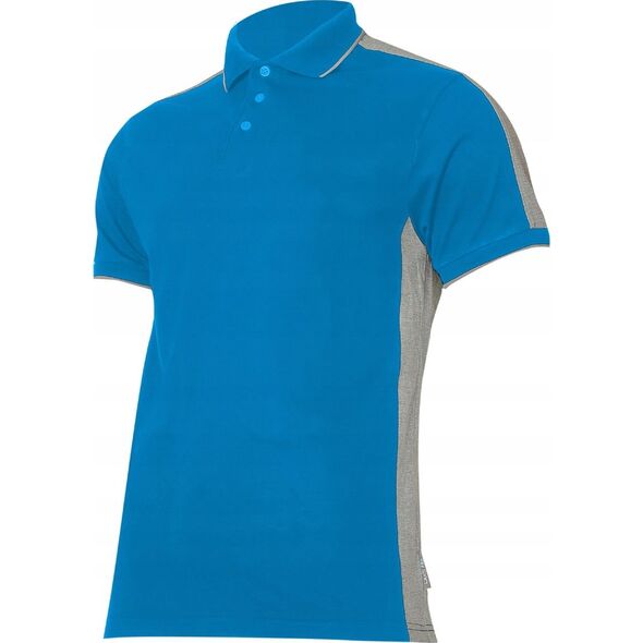 Lahti Pro Koszulka męska Polo 190g/m2 niebiesko-szara r. XL