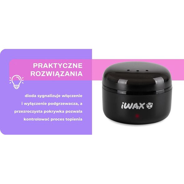 Podgrzewacz wosku iWax zestaw mini do nosa i uszu.