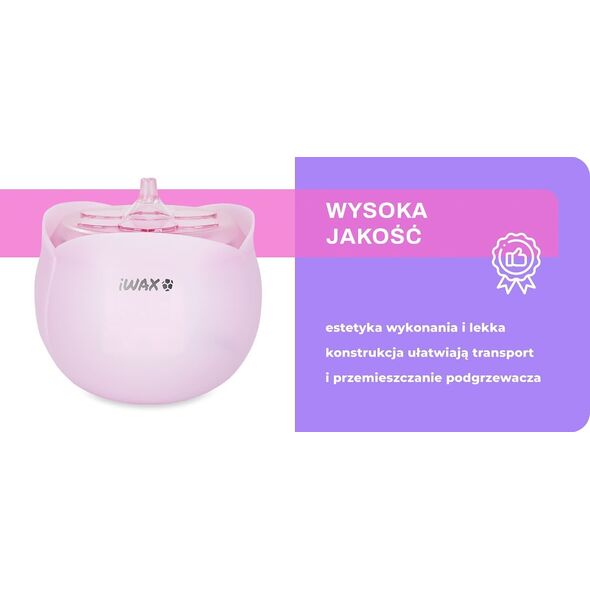 Podgrzewacz wosku iWax flower 40W 450ml różowy